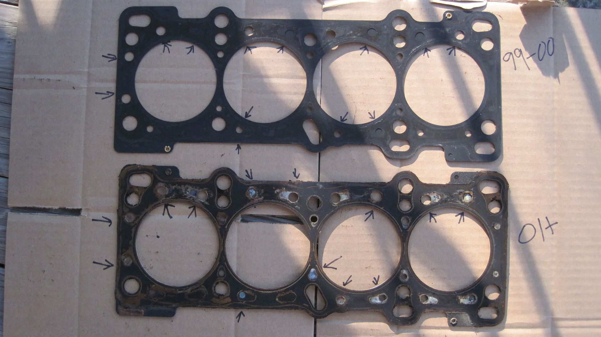 99 NB New vs old head gasket how to tell the difference. MX5 Miata Forum